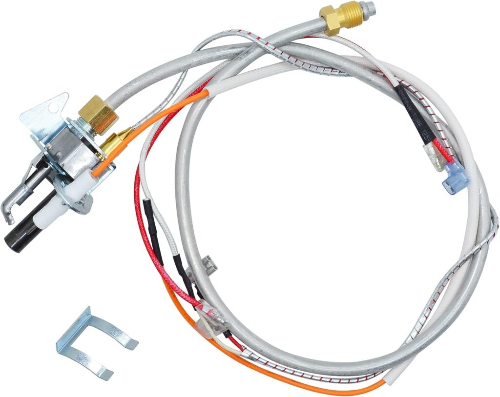 100112330 Water Heater Pilot Assembly, Gas Thermopile Assembly Replace 9007876 9007877, Fit for Reliance, A.O.Smith, Kenmore, State, Whirlpool and American Water Heater