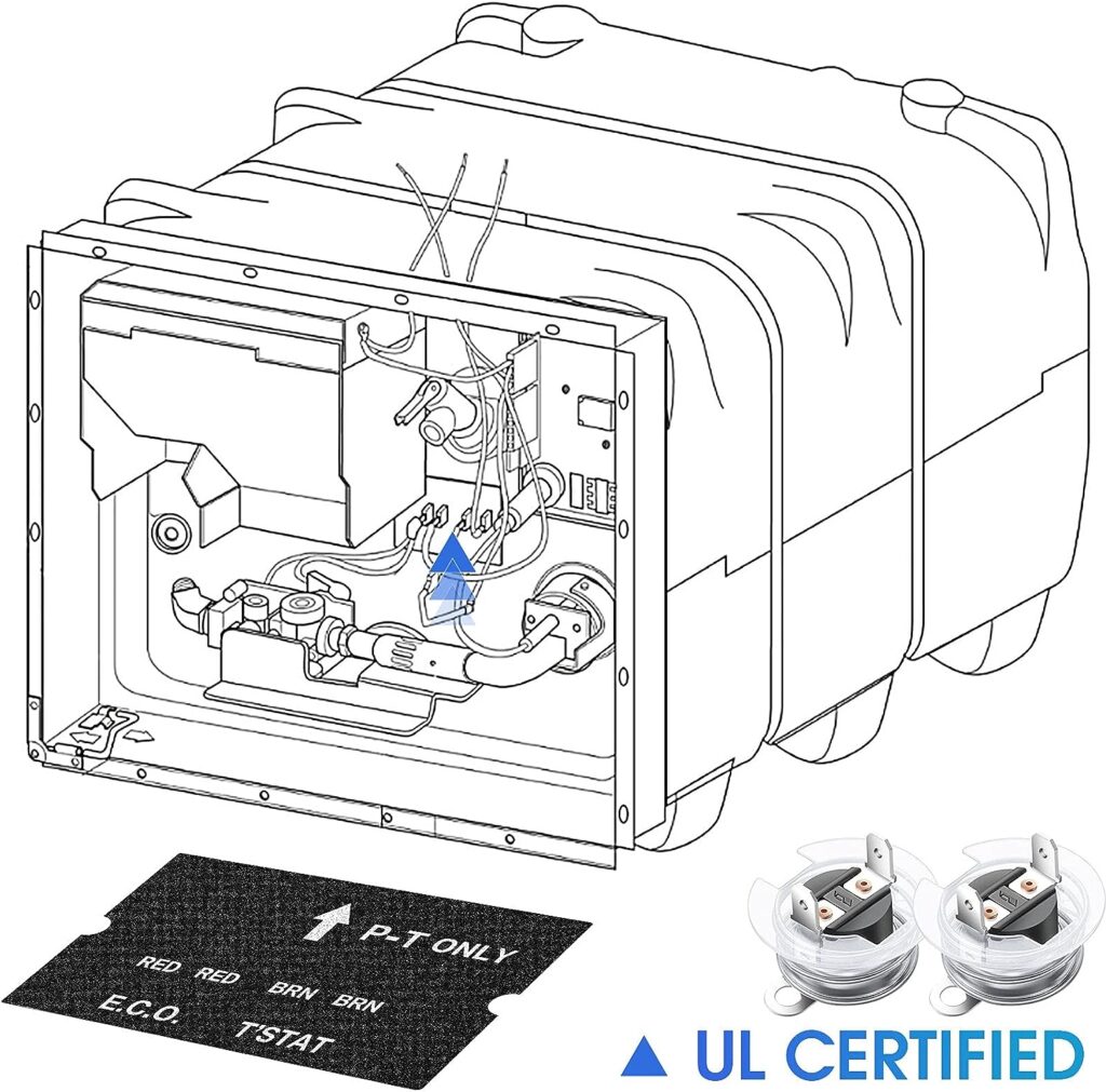 Handylife RV Water Heater Thermostat Assembly, ECO Thermostat Replacement Part for Atwood 91447, Water Heater Service Emergency Repair Parts for RV